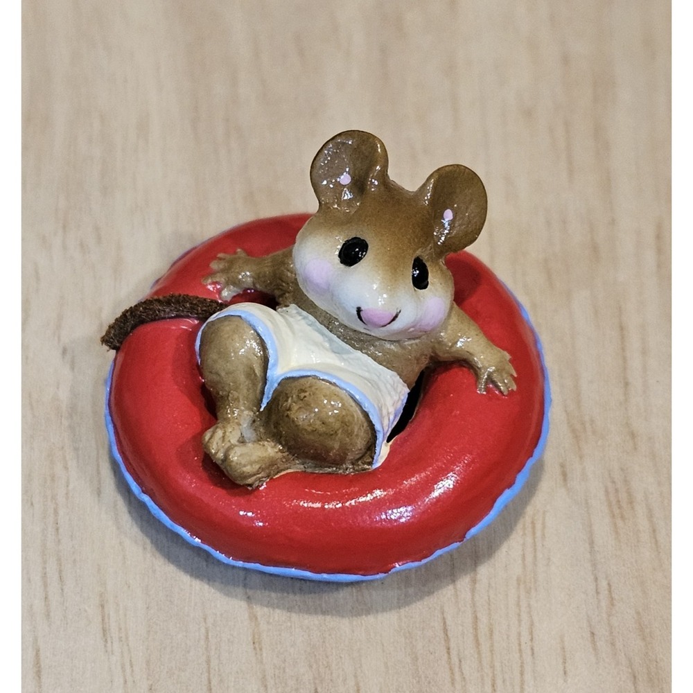 Wee Forest Folk Fun Float - Retired WFF No Box, Signed William Petersen M-138